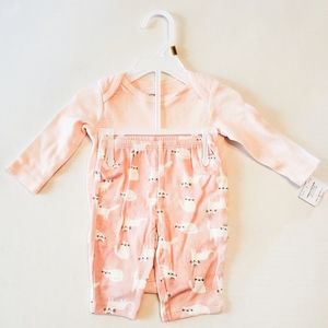 Carters Newborn Baby Girl set bodsuit & leggings